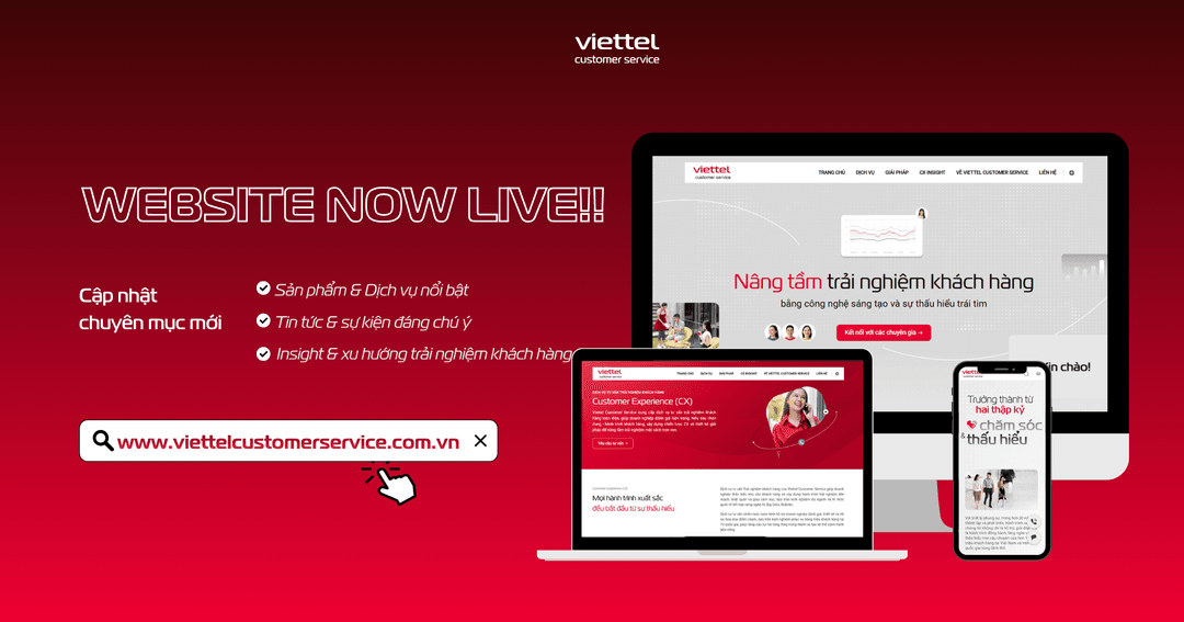 Viettel Customer Service officially launches new website interface